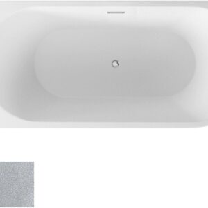 Besco Zoya Glam 170L Srebrna Lewa z przelewem Złotym 170x80 WA170ZLSZ
