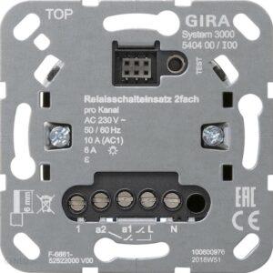 Gira Przekaźnikowy Łącznik Podwójny System 3000 540400