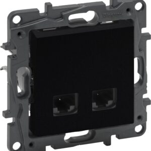 Legrand Gniazdo Komputerowe Podwójne 6 Czarny Niloe Step (863564)