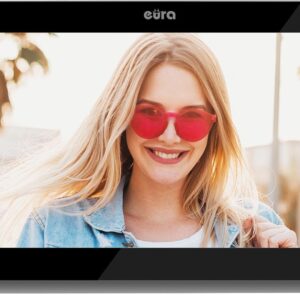 WIDEODOMOFON "EURA" VDP-99C5 - CZARNY, DOTYKOWY EKRAN LCD 10'', AHD, WIFI, PAMIĘĆ OBRAZÓW, KAMERA 1080P